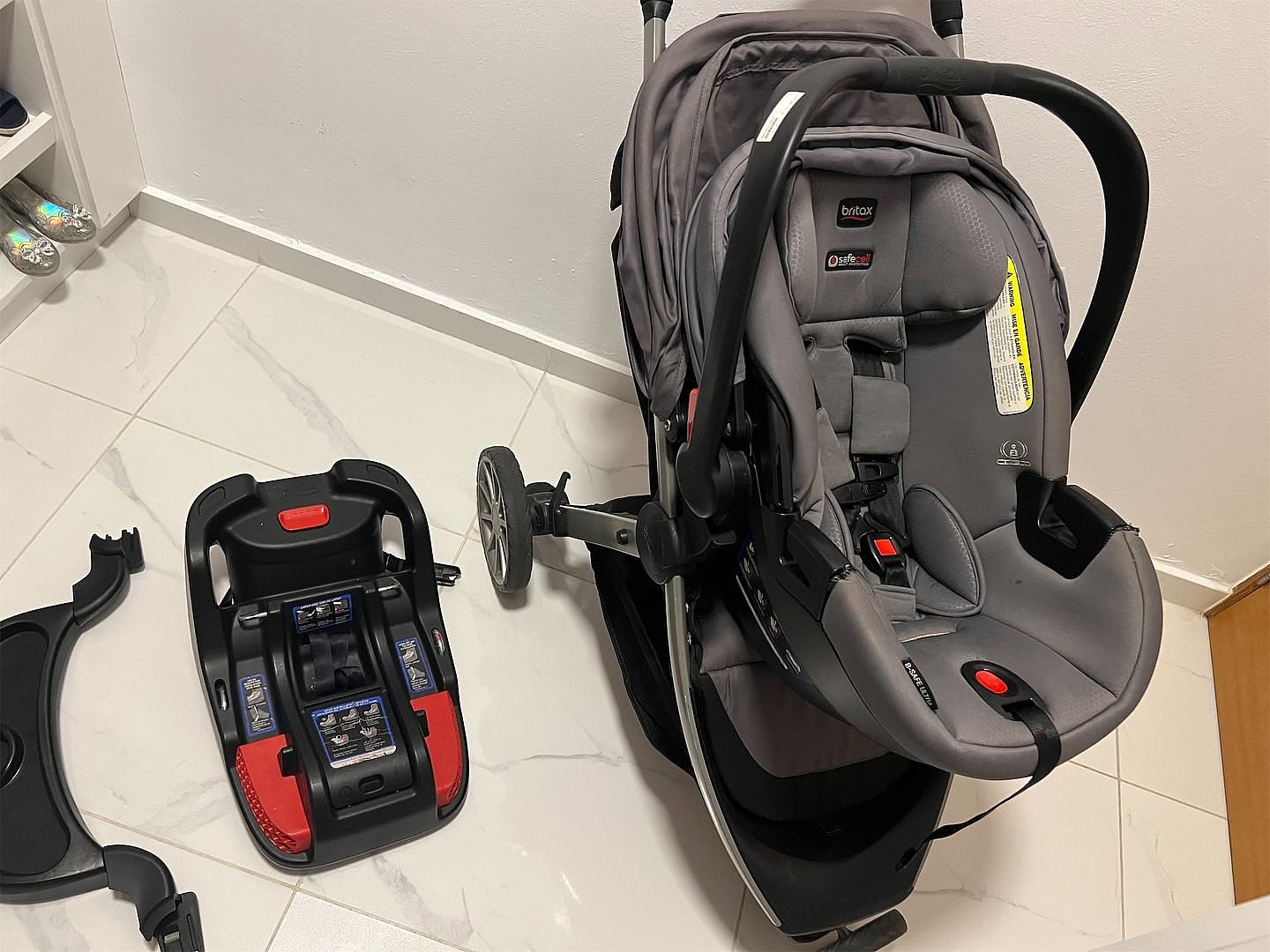 coches y sillas - Coche y Car Seat Britax con 2 bases para car seat 7
