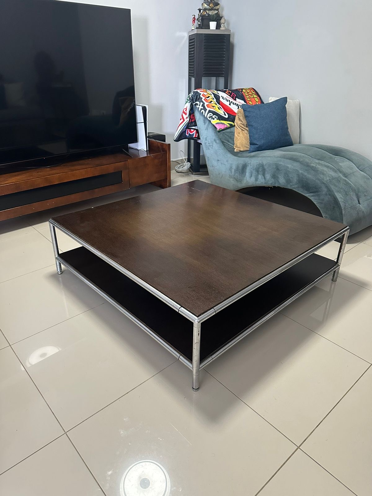 muebles y colchones - Mesa de Madera Para Sala