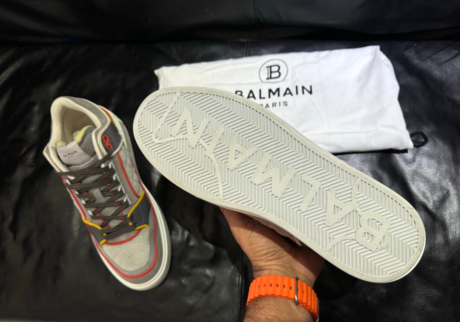 zapatos para hombre - Tenis Balmain B Court Mid-Top Size 43EU| 10 US Nuevos, Originales, US$ 575 NEG 3