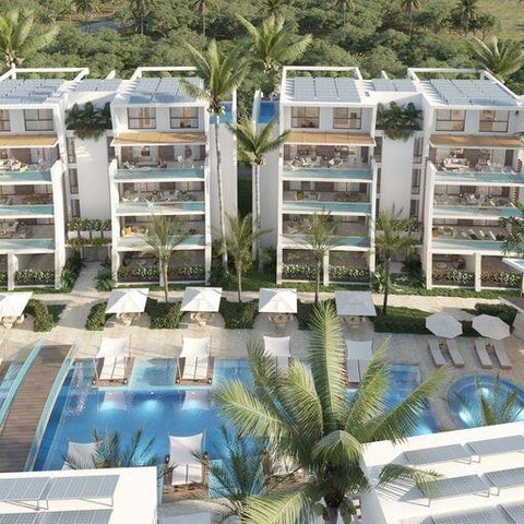 apartamentos - Proyecto en venta Punta Cana #23-1793 un dormitorio, línea blanca, piscina.
 6