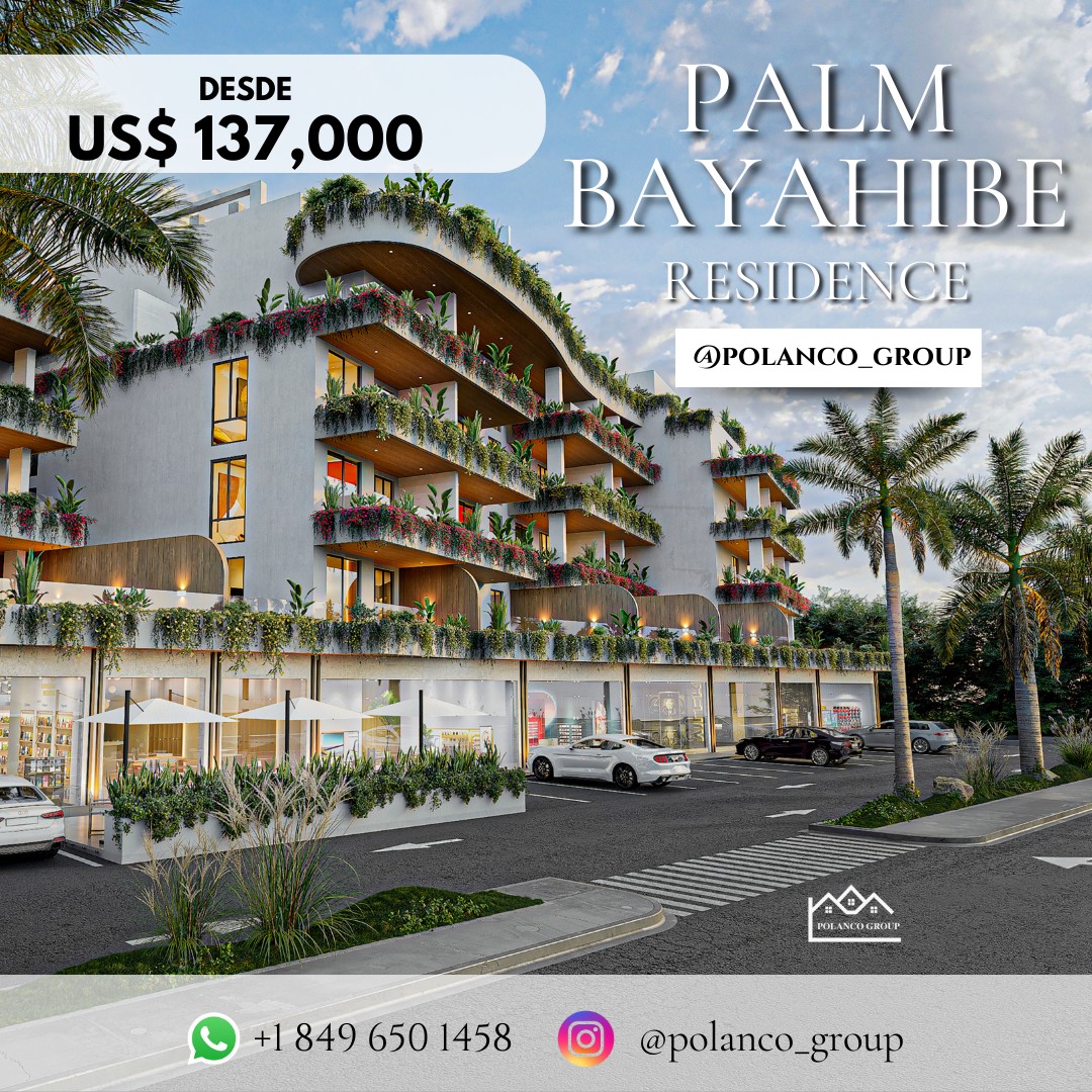 apartamentos - PALM BAYAHIBE, HERMOSO PROYECTO EN BAYAHIBE