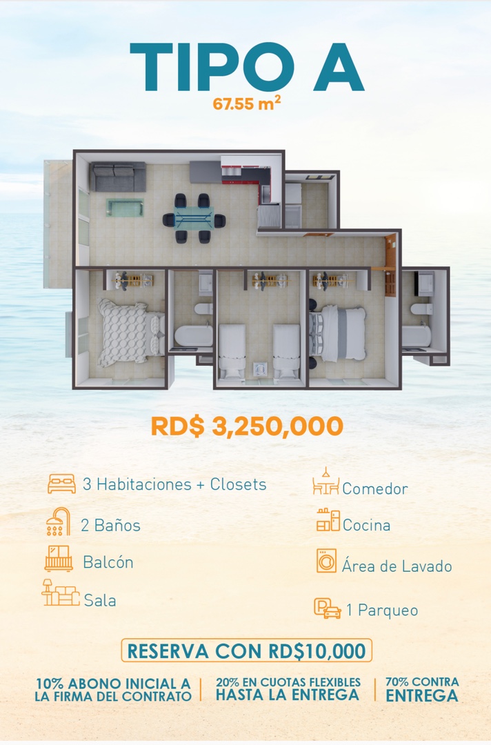 apartamentos - Separa con 10 mil pesos  1