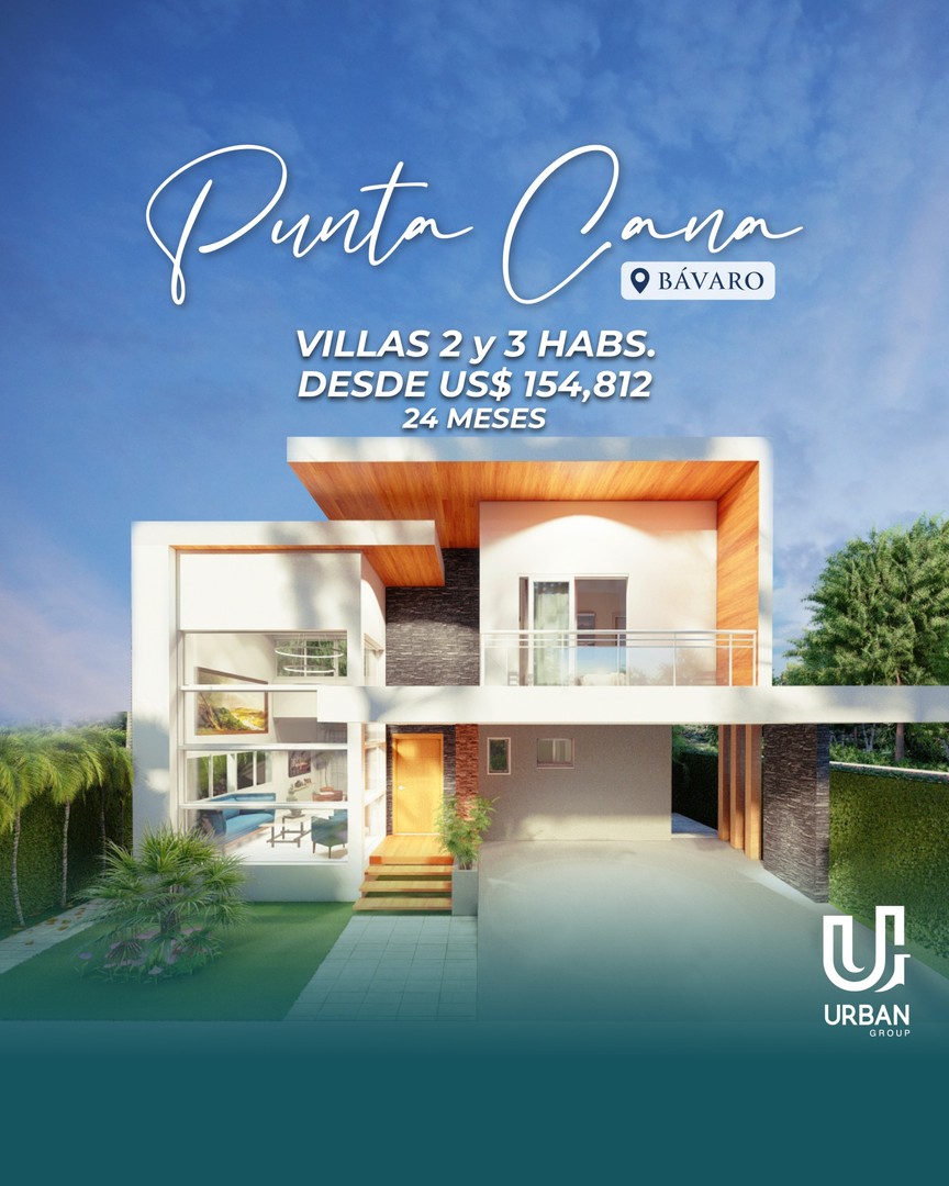 casas vacacionales y villas - Villas de 2 y 3 Habitaciones desde US$ 154,000 en Punta Cana