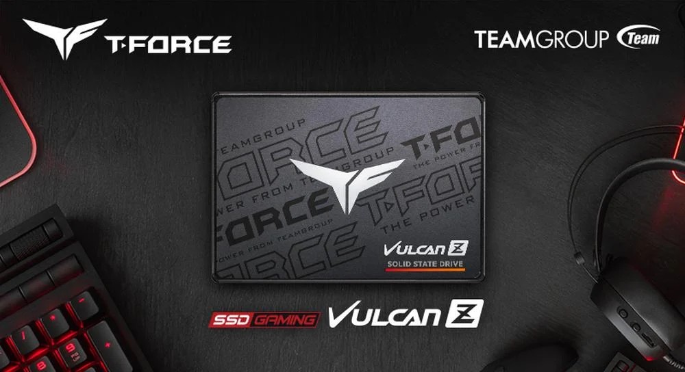 accesorios para electronica - SSD SATA TEAMGROUP T-Force Vulcan Z 1TB SLC Cache 3D NAND TLC 2.5 Inch