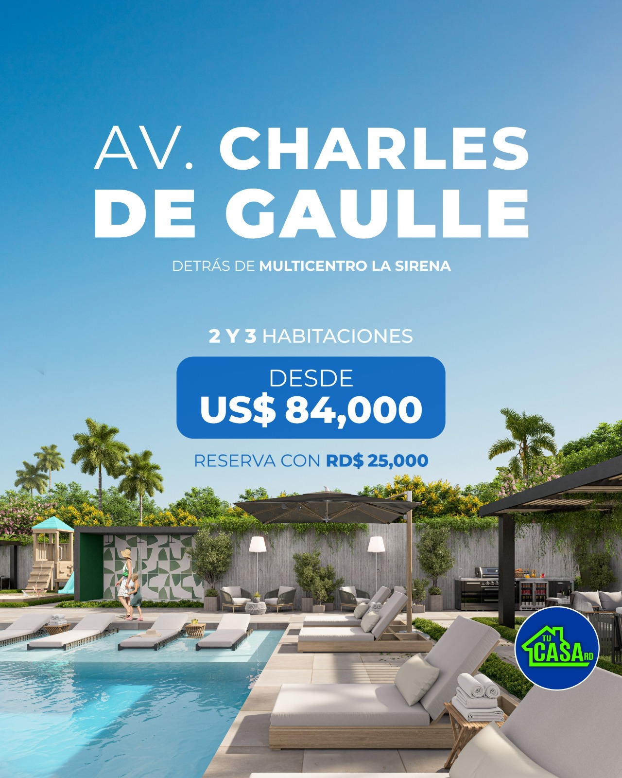 apartamentos - Aptos en la Charles de Gaulle