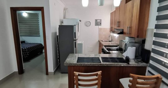 apartamentos - Rento apart estudio amueblado en la española Santiago 7