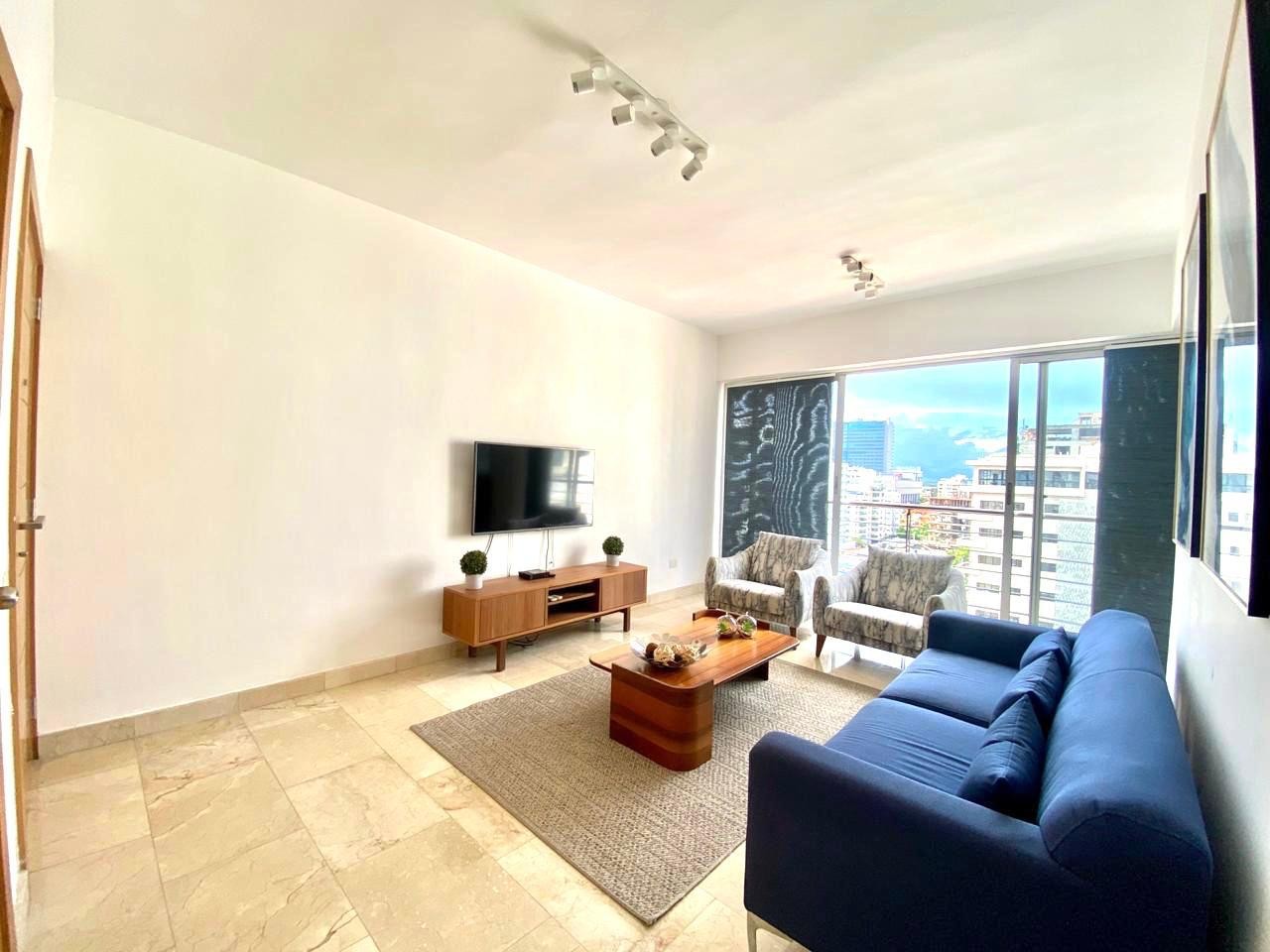 apartamentos - VENDO APARTAMENTO AMUEBLADO EN PISO ALTO TORRE MODERNA EN PIANTINI CÓDIGO: PD239 2