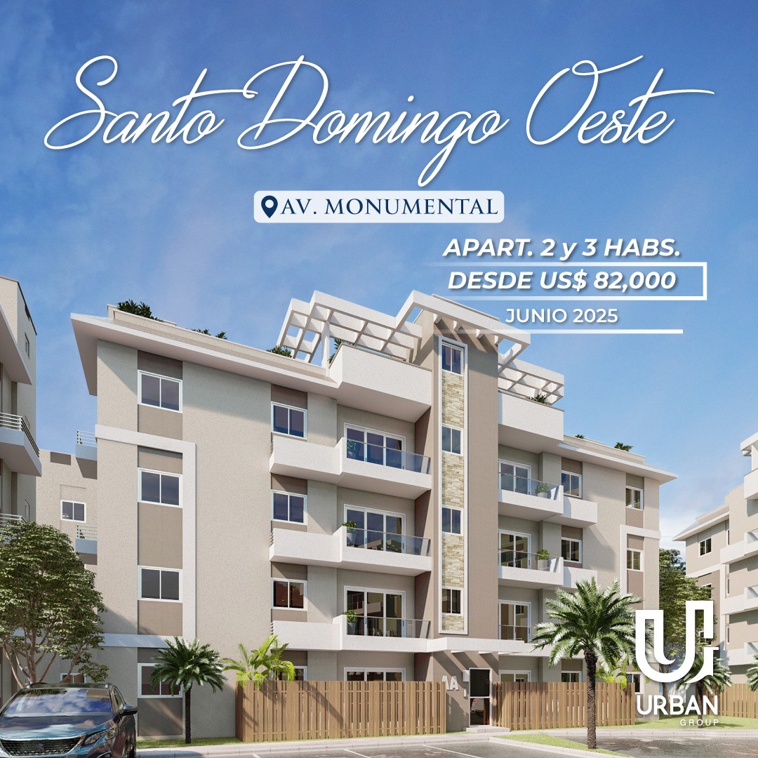 apartamentos - Apartamentos de 2 y 3 Habitaciones desde US$ 82,000 en Santo Domingo Norte