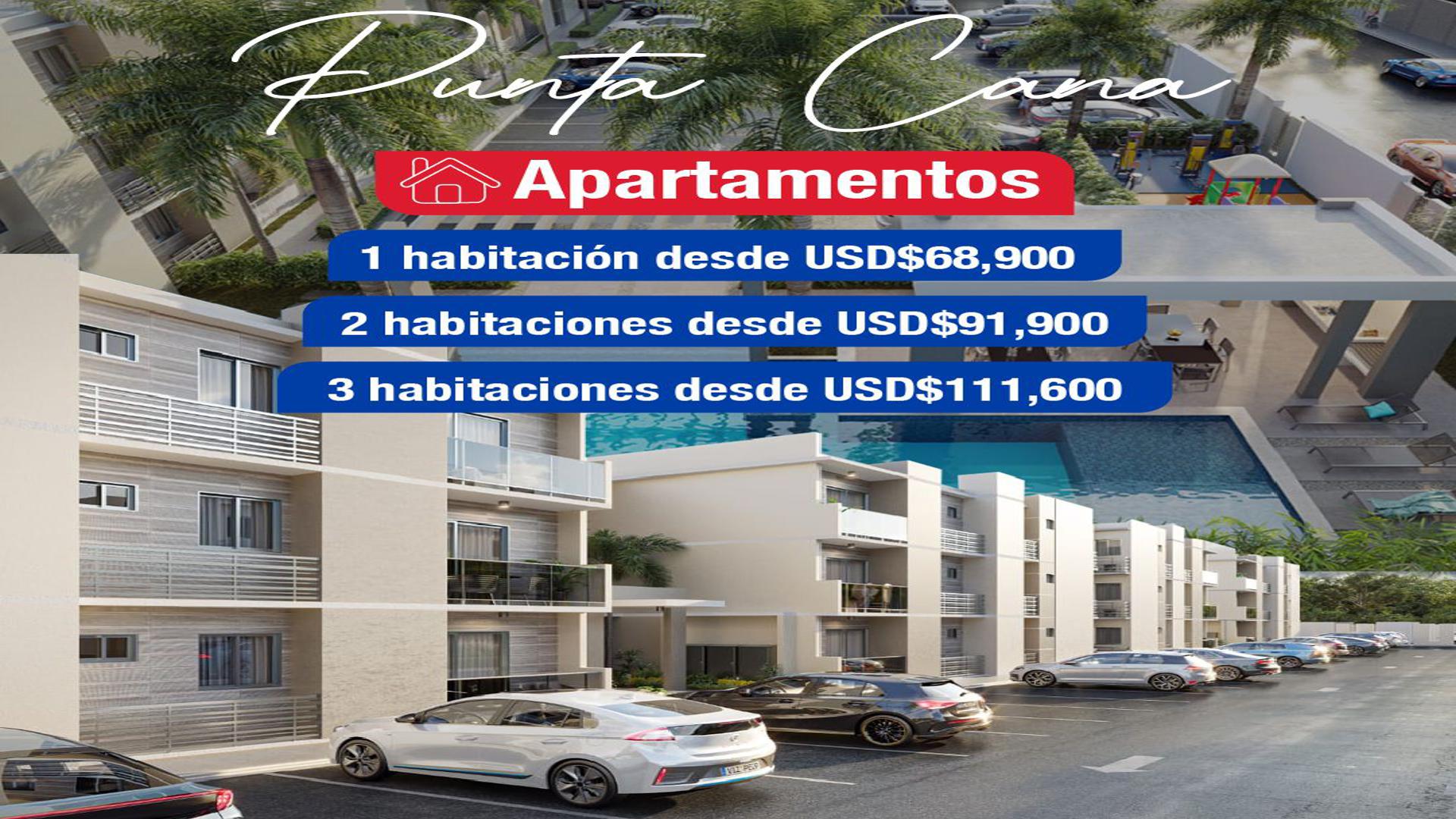 apartamentos - APARTAMENTOS  EN  PUNTA CANA PUEBLO BAVARO  REPUBLICA DOMINICANA 1