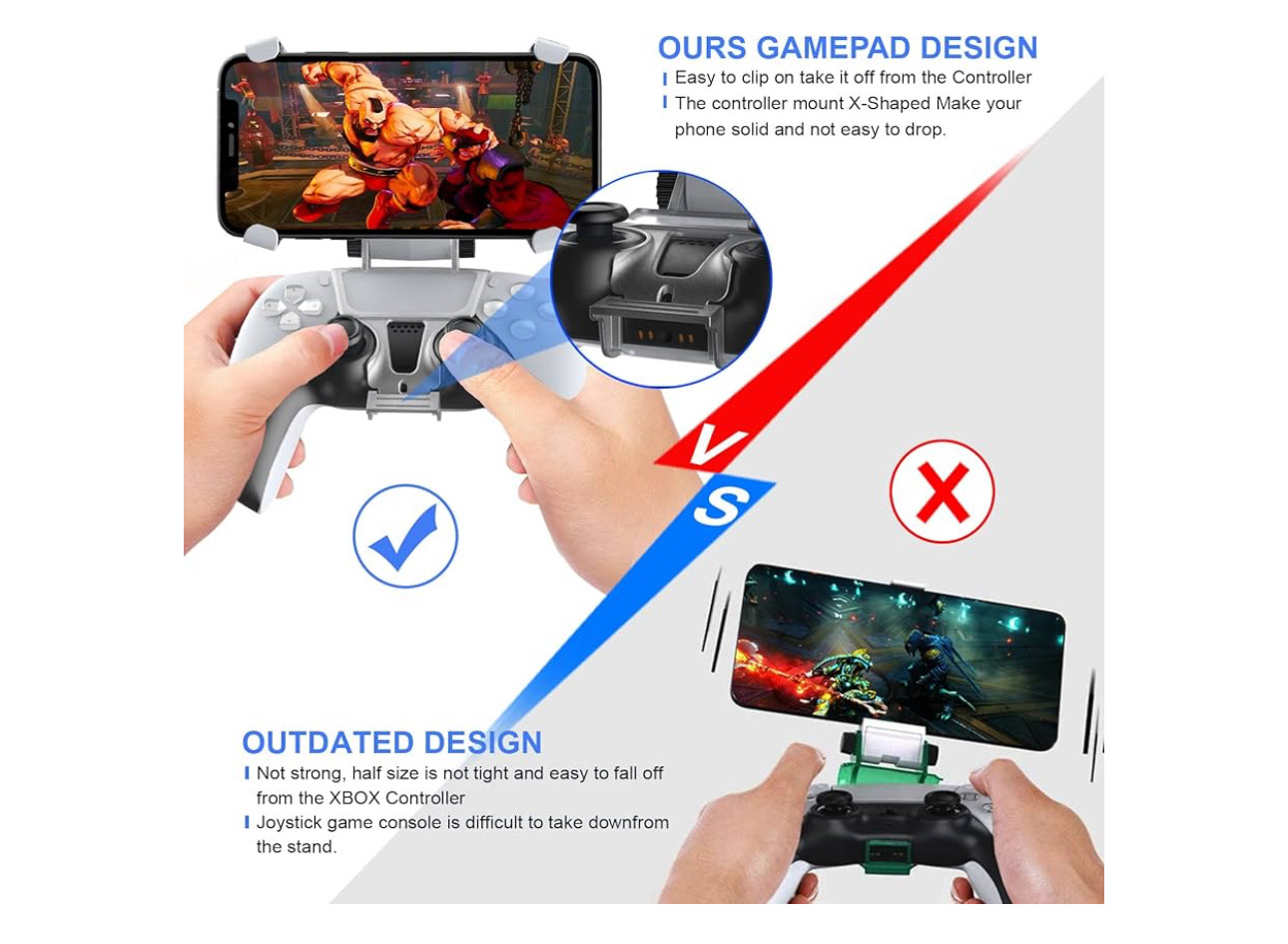 consolas y videojuegos - Soporte de Smartphone compatible con Control PS5 3