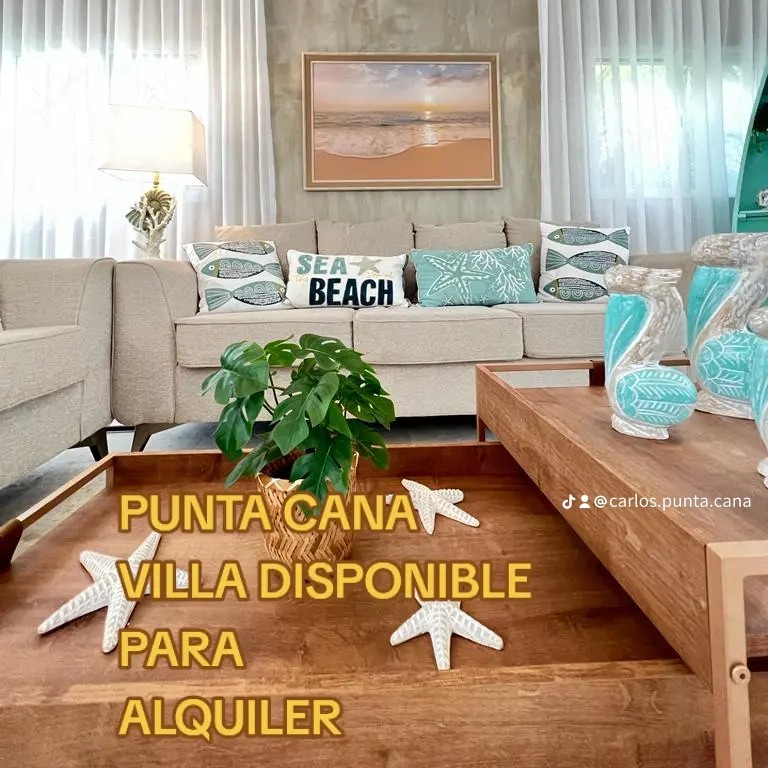 casas vacacionales y villas - Vila en Punta cana village 
4 habitaciones con su baño y walking
Precio 4,500