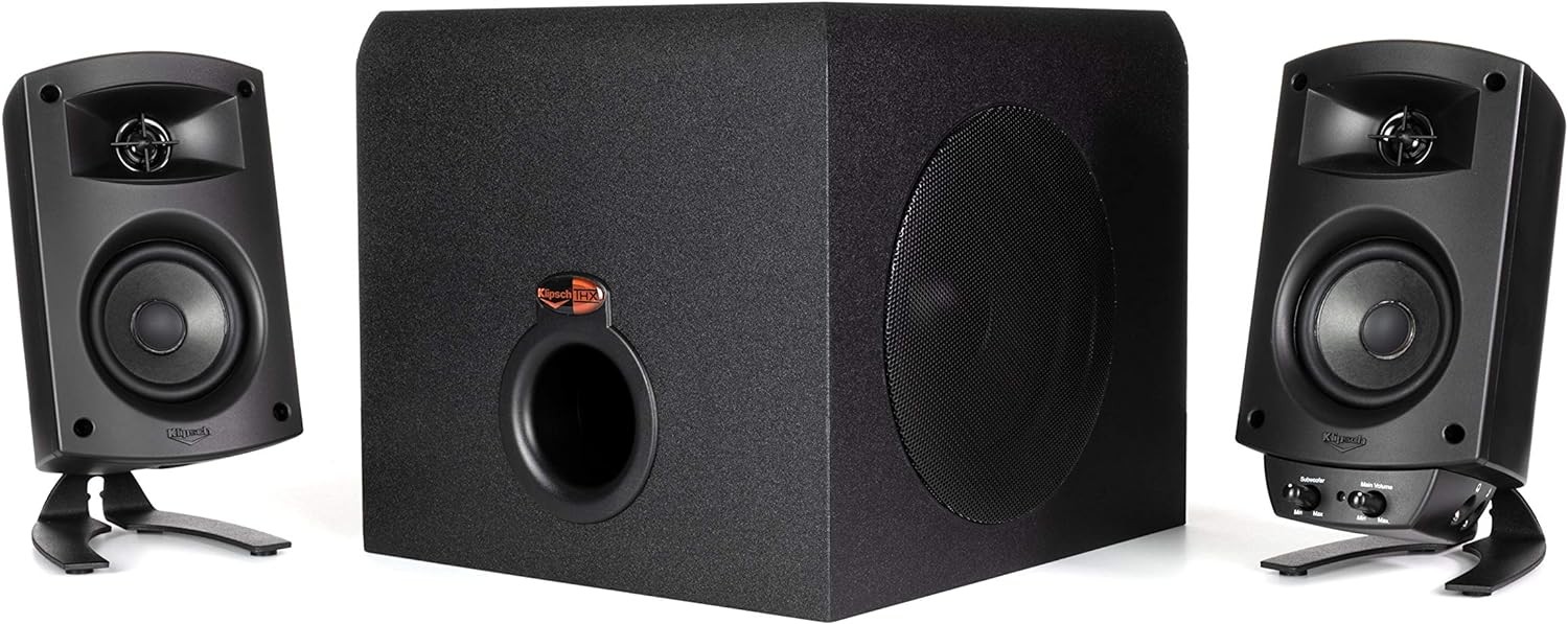 camaras y audio - Parlante Klipsch ProMedia THX computadora certificada, Negro Nuevas 6