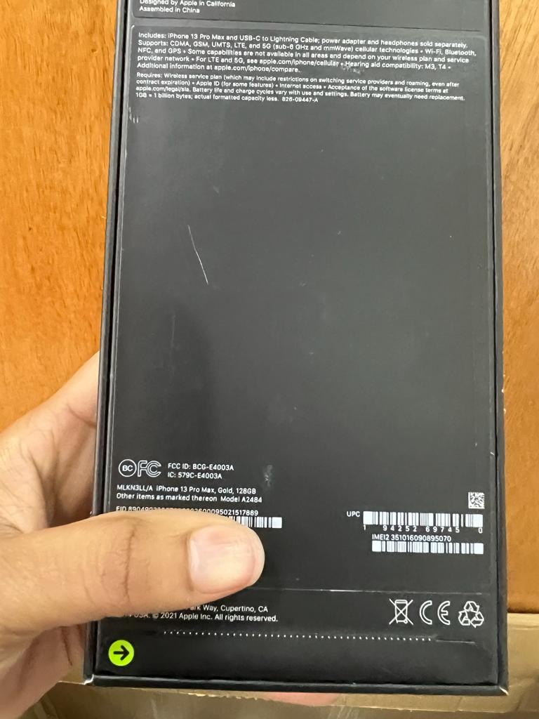 celulares y tabletas - iPhone 13 Pro Max 128gb Factory Sellado  2