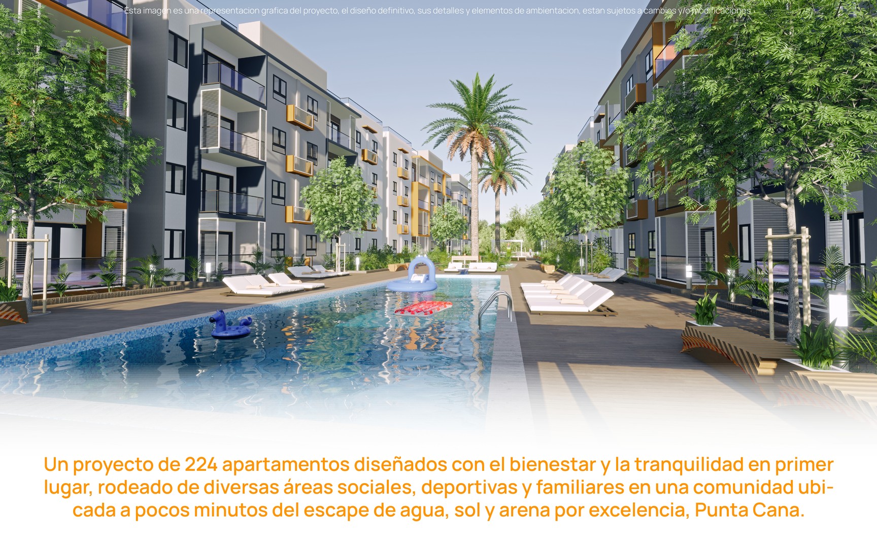apartamentos - Proyecto de 224 apartamentos, de 1, 2 y 3 habitaciones, en Punta Cana, 
