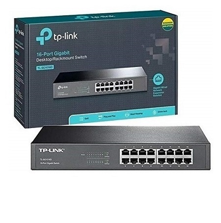 computadoras y laptops - SWITCH 16 PUERTOS TP-LINK 16 PUERTOS GIGABIT