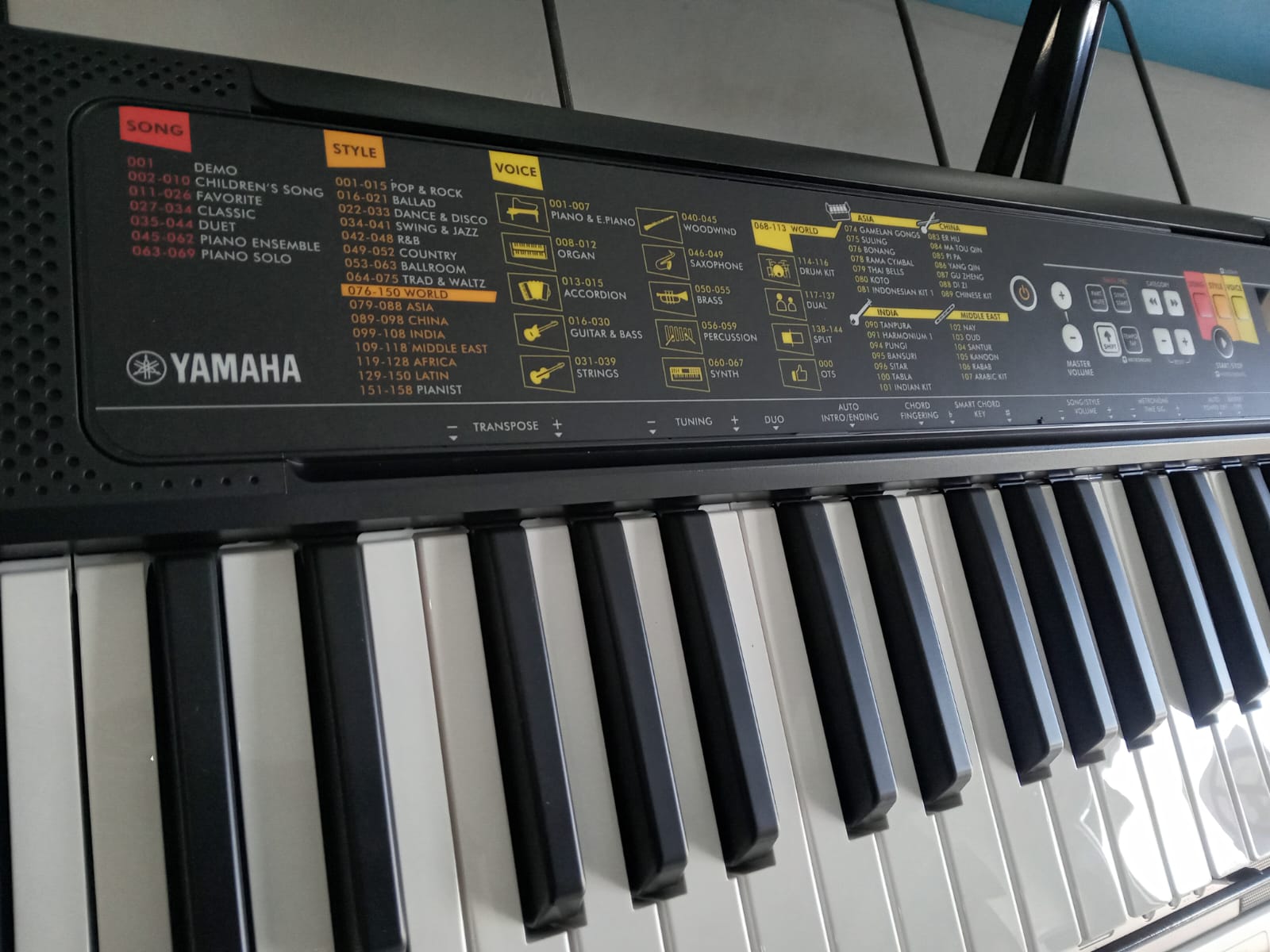 instrumentos musicales - piano yamaha Psr-F52 6