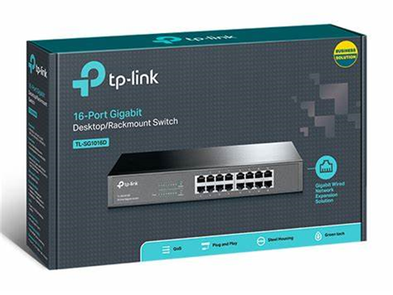 computadoras y laptops - SWITCH 16 PUERTOS TP-LINK 16 PUERTOS GIGABIT 1