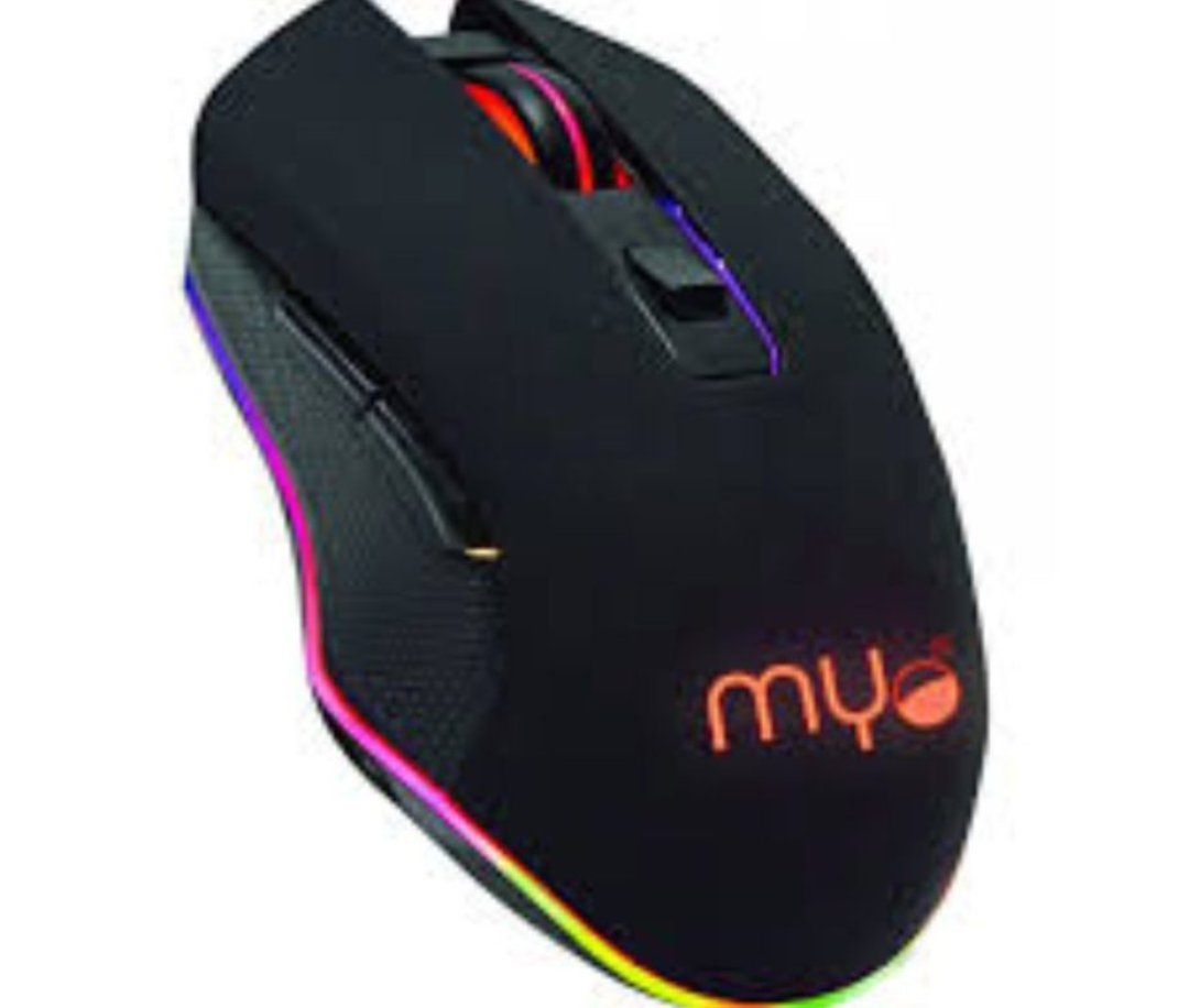 computadoras y laptops - MOUSE GAMING MYO SERIE 4, 6 BOTONES, VELOCIDAD DEL MOUSE AJUSTABLE ENTRE 800 A 0