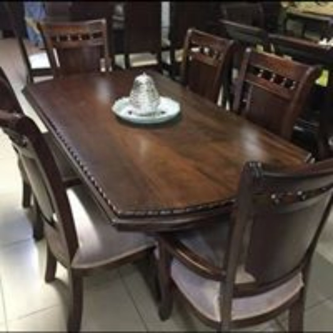muebles y colchones - Juego de comedor en caoba.