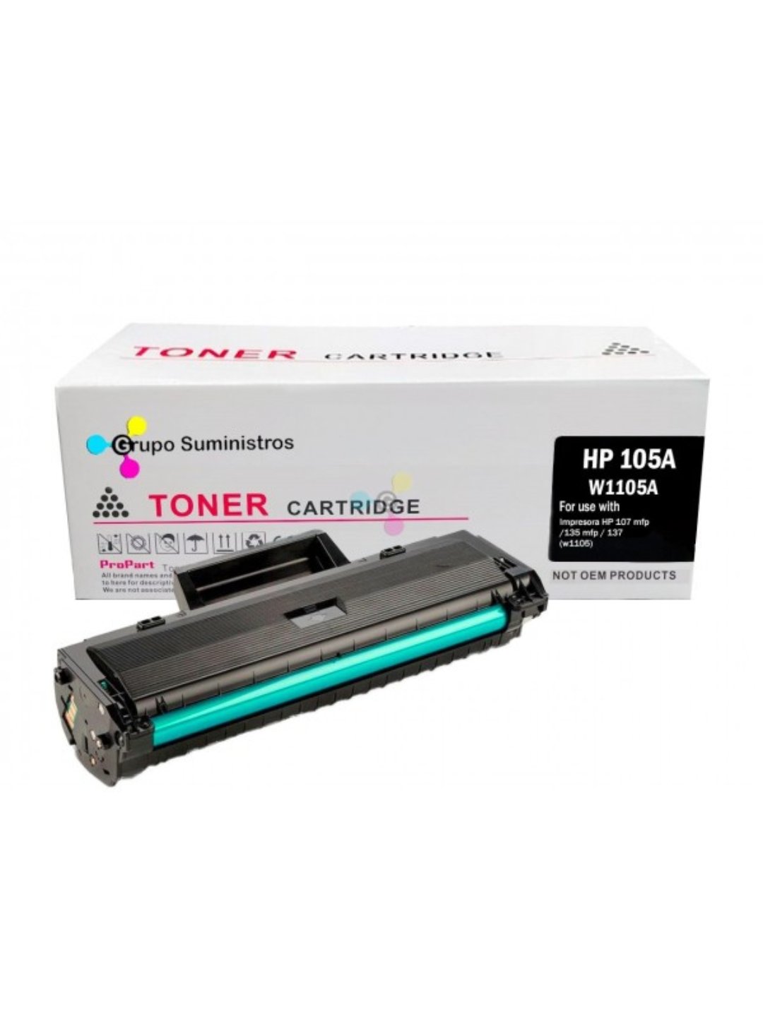 computadoras y laptops - TONER HP  105A GENERIC TOTALMENTE NUEVO ,W1105A   1