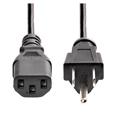 accesorios para electronica - Cable de Alimentación US Plug de 6ft 3 Clavijas 