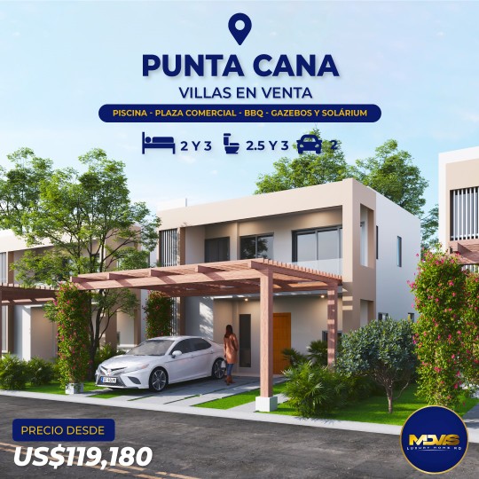 casas vacacionales y villas - Ventas de Villas en PUNTA CANA  0