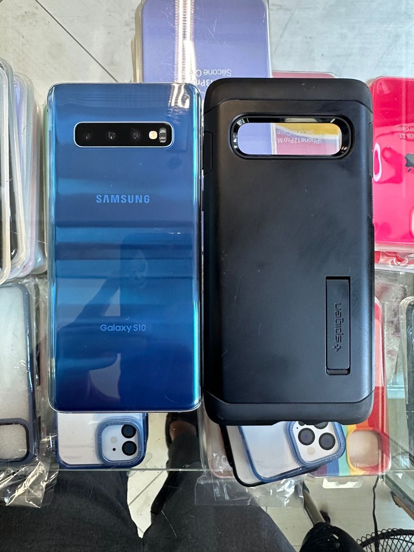 celulares y tabletas - Samsung Galaxy S10 azul 128 GB desbloqueado.**Somos Tienda fisica**
