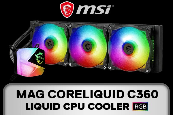 computadoras y laptops - ABANICO PARA CPU MSI MAG CORELIQUID C360 WATER COOLER AM5 3