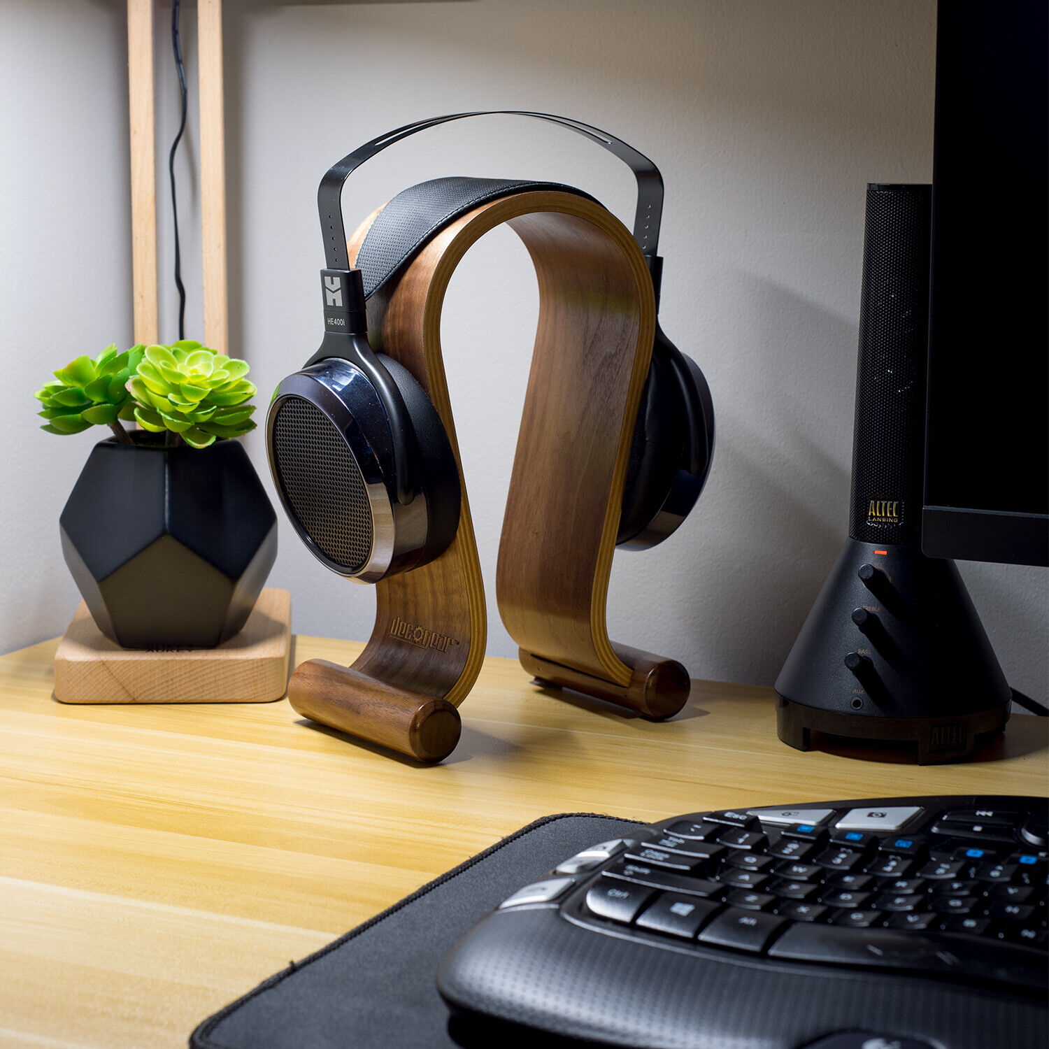 decoración y accesorios - Stand Soporte de madera para auriculares 6