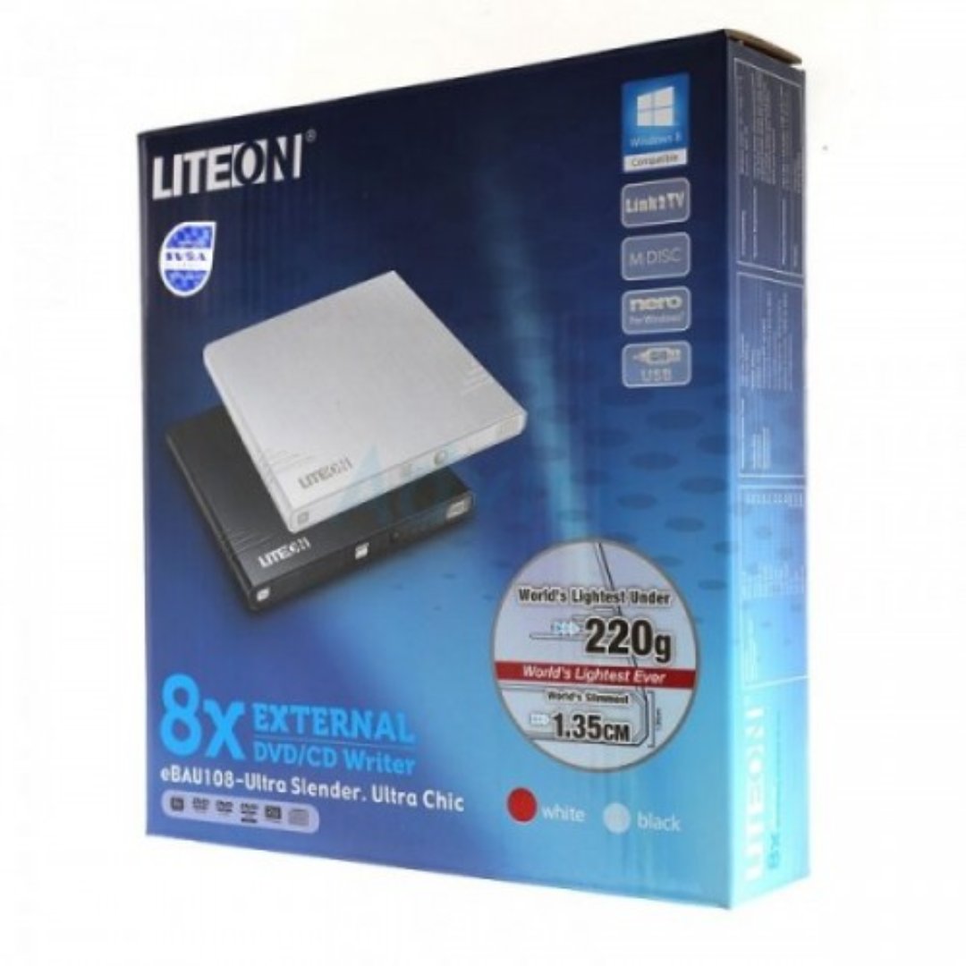 computadoras y laptops - DVDRW EXTERNO LITEON, (QUEMADORA DE DVD EXTERNA) )USB, ULTRA SLENDER.  2