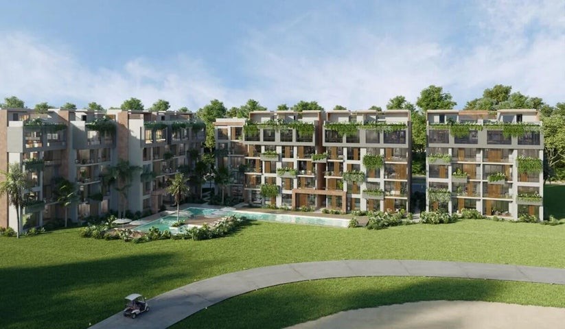apartamentos - Proyecto en venta Punta Cana #24-1556 un dormitorio, cancha de tenis, campo de g 6