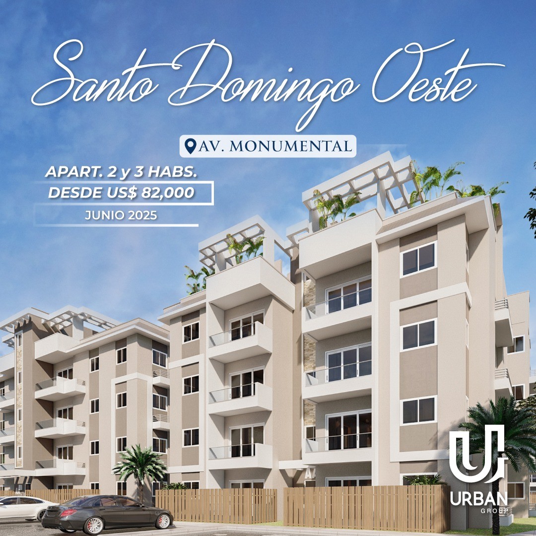 apartamentos - Apartamentos de 2 y 3 Habitaciones desde US$ 82,000 en Santo Domingo Norte 3
