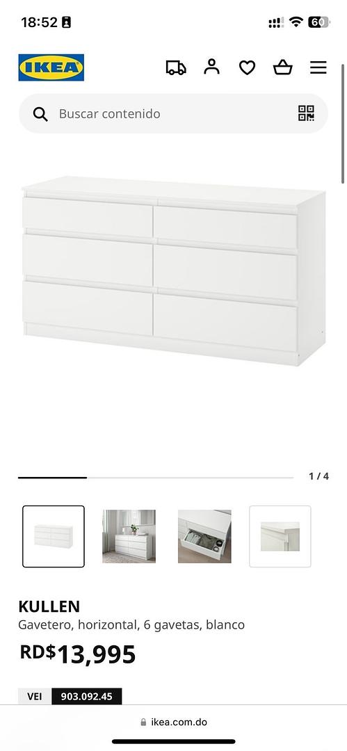 muebles y colchones - gavetero ikea 1