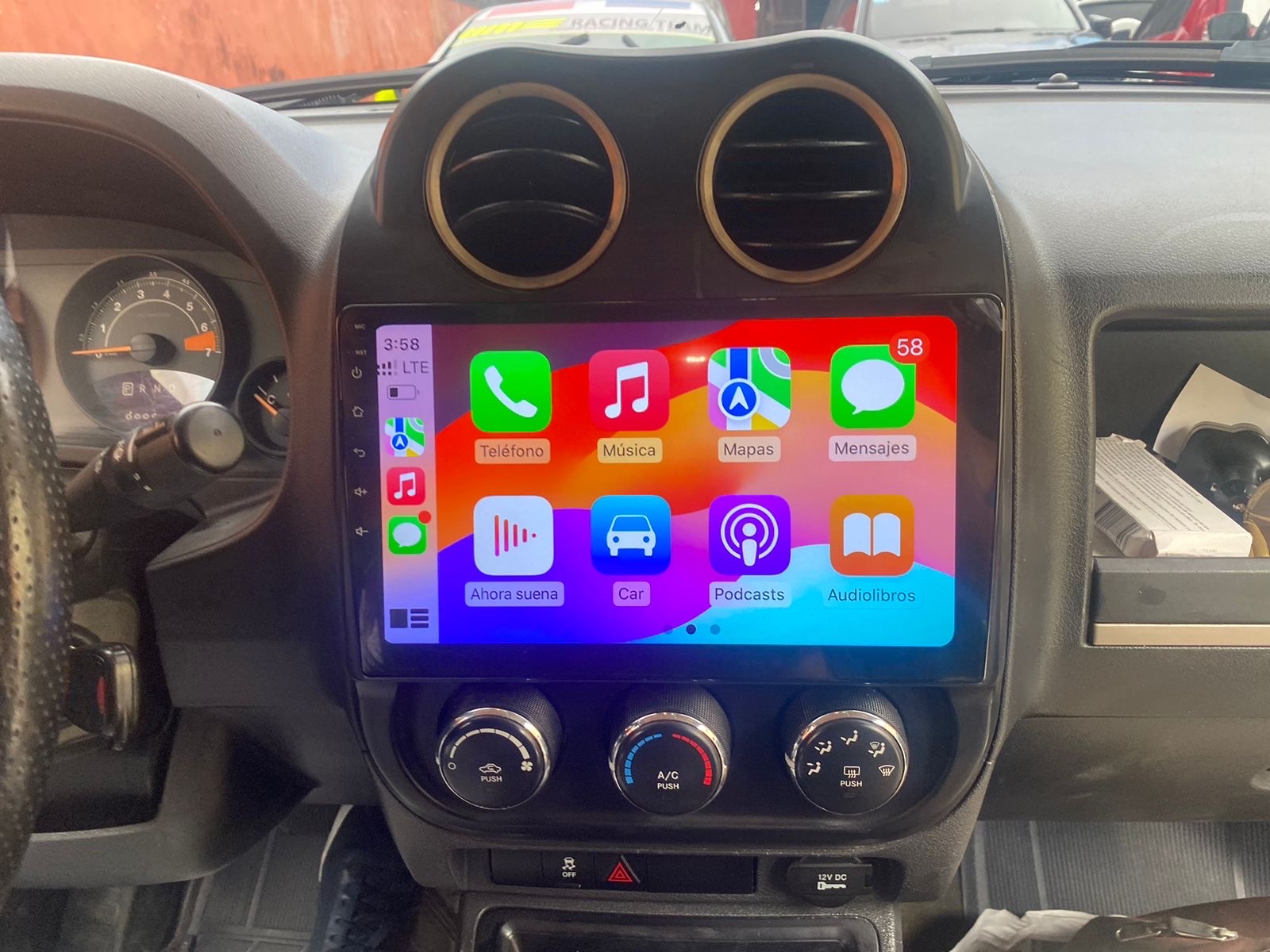 accesorios para vehiculos - Ese es radio Android CarPlay para Jeep Compas y Patriot