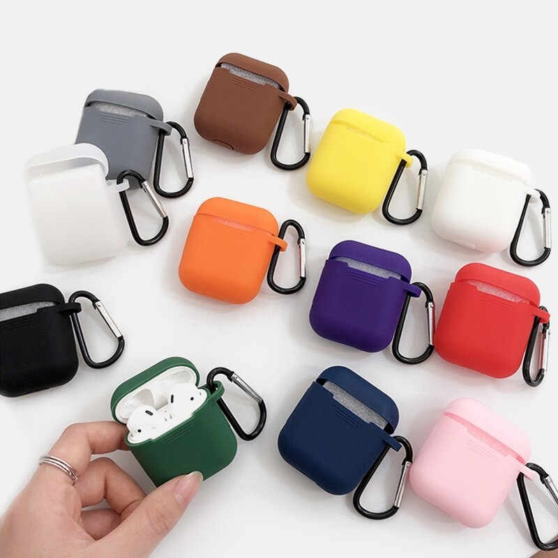 accesorios para electronica - Cover para audifonos inalambricos  AirPods 1ra & 2da generacion 