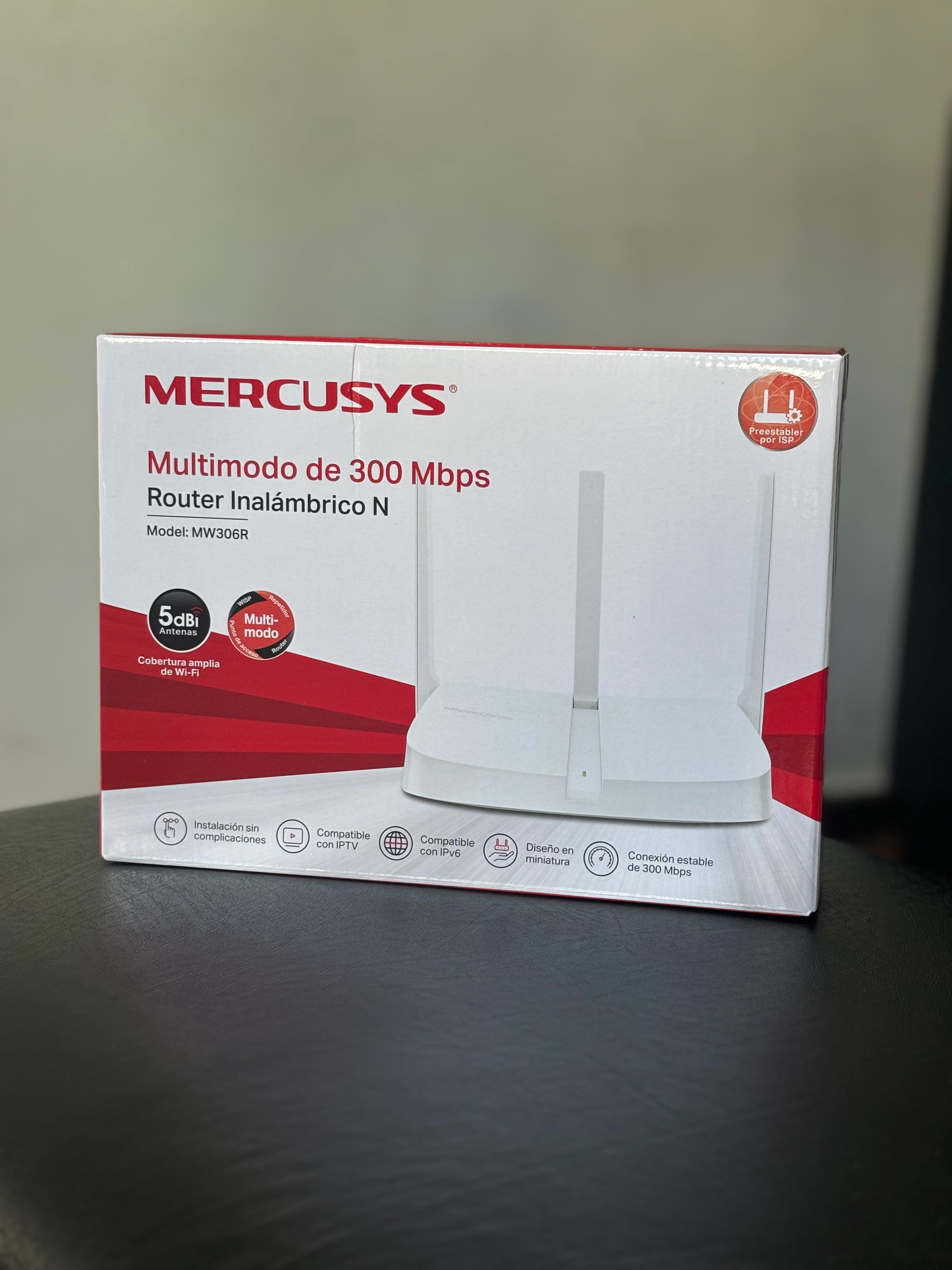 otros electronicos - Router repetidor de internet wifi mercusys mw306r  1