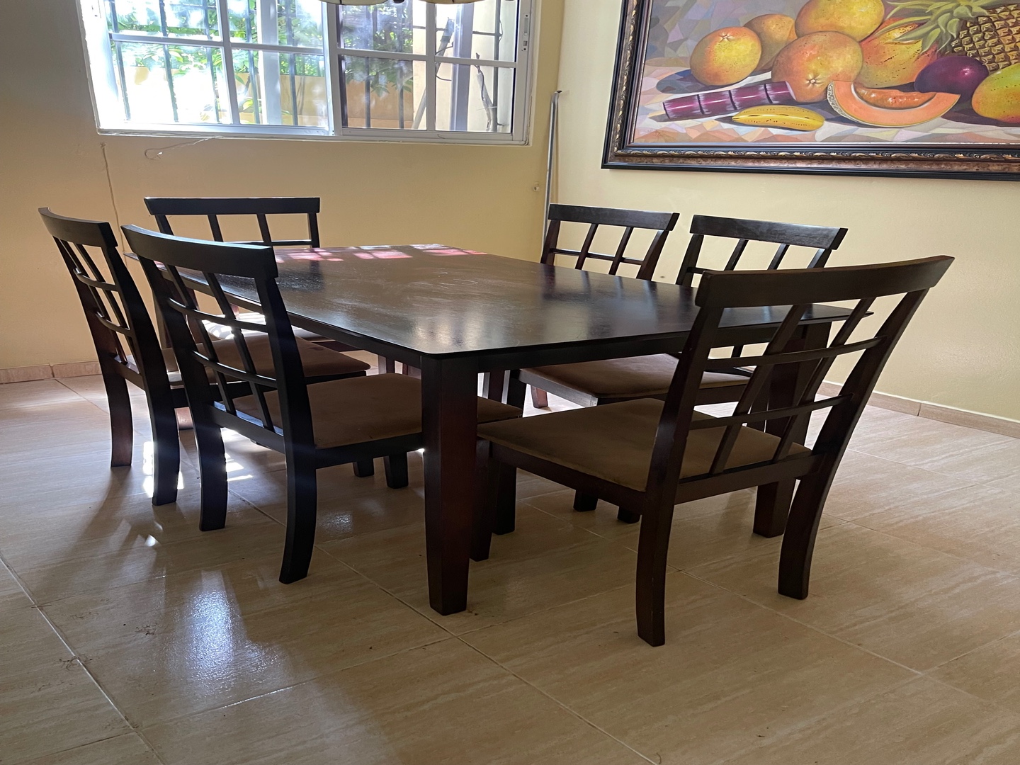 muebles y colchones - VENDO COMEDOR DE 6 SILLAS