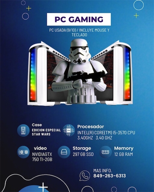 computadoras y laptops - PC gaming 12RAM I5era generación , para juegos y edición de video y diseños. 