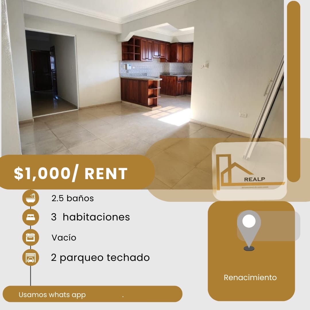 apartamentos - hermoso apartamento en una zona céntrica en el renacimiento 