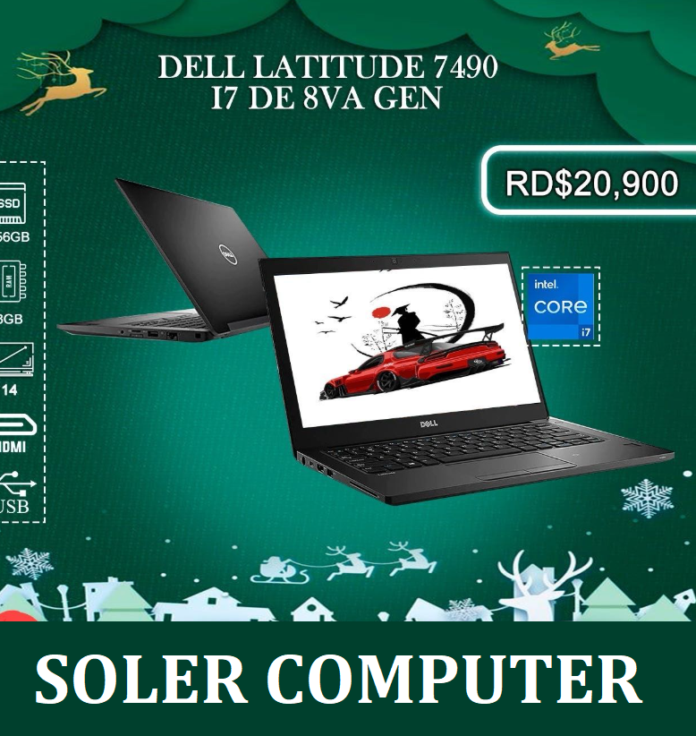 computadoras y laptops - Laptop Dell latitude 7490  Procesador Intel Core i