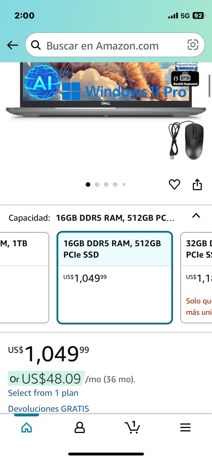 computadoras y laptops - Laptop dell latitude 5550