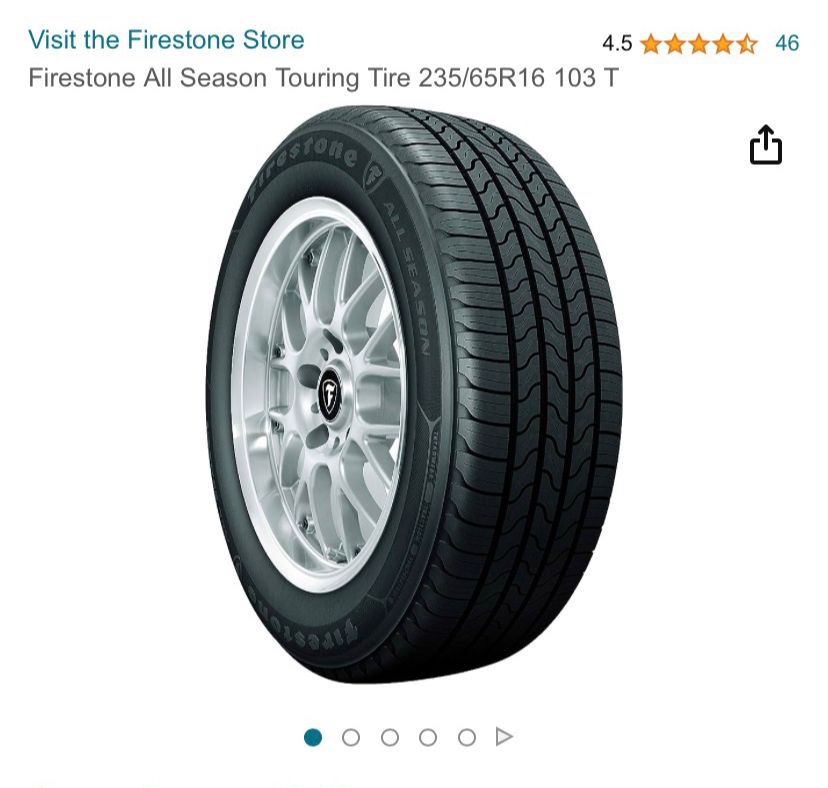 accesorios para vehiculos - Gomas Firestone NUEVAS modelo 235/65R16 103 T 1