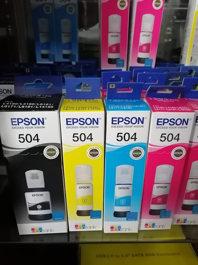 impresoras y scanners - Botellas de Tinta  Epson 504 original 