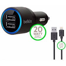 accesorios para electronica - CARGADOR BELKIN PARA CARRO DOBLE PUERTO CON CABLE MICRO USB 1