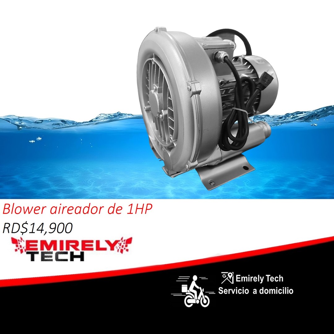 equipos profesionales - Oxigenador para estanques de peces Blower aireador de peces 1HP Aireador de 1HP