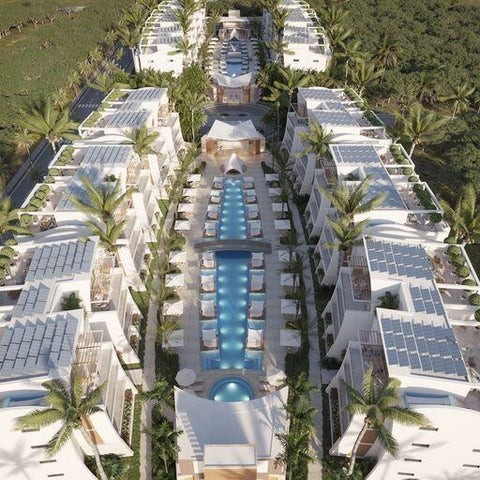 apartamentos - Proyecto en venta Punta Cana #24-802 dos dormitorios, piscina, línea blanca, asc 9