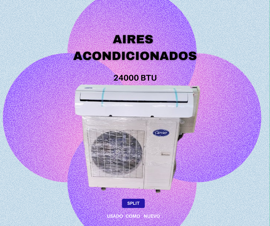 aires acondicionados y abanicos - 🔴Aire Acondicionado 24000 BTU Split convencional 0