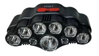 accesorios para electronica - Lampara foco de cabeza con 9 luz led linterna frontal recargable  1