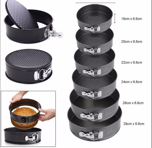 cocina - Set de Moldes desmontables para Bizcocho cake INCLUYE 6 PIEZAS / TAMAÑO 3