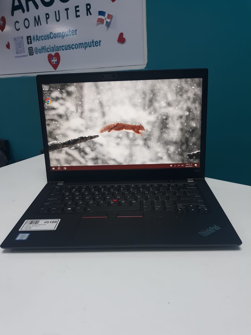 computadoras y laptops - Laptop, Lenovo ThinkPad T480s (touch) / 8th Gen, Intel Core i5 / 8GB DDR4 / 512G 1